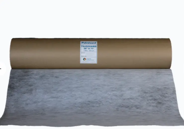 An image of a roll of Polyguard’s Tileguard™ material.