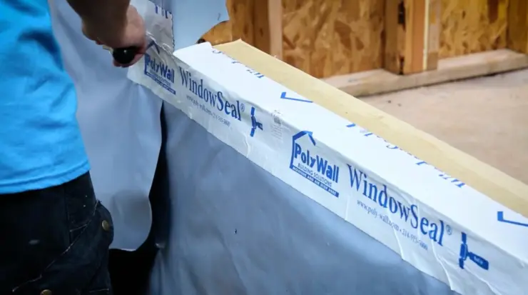 Polyguard flashing tap for windows